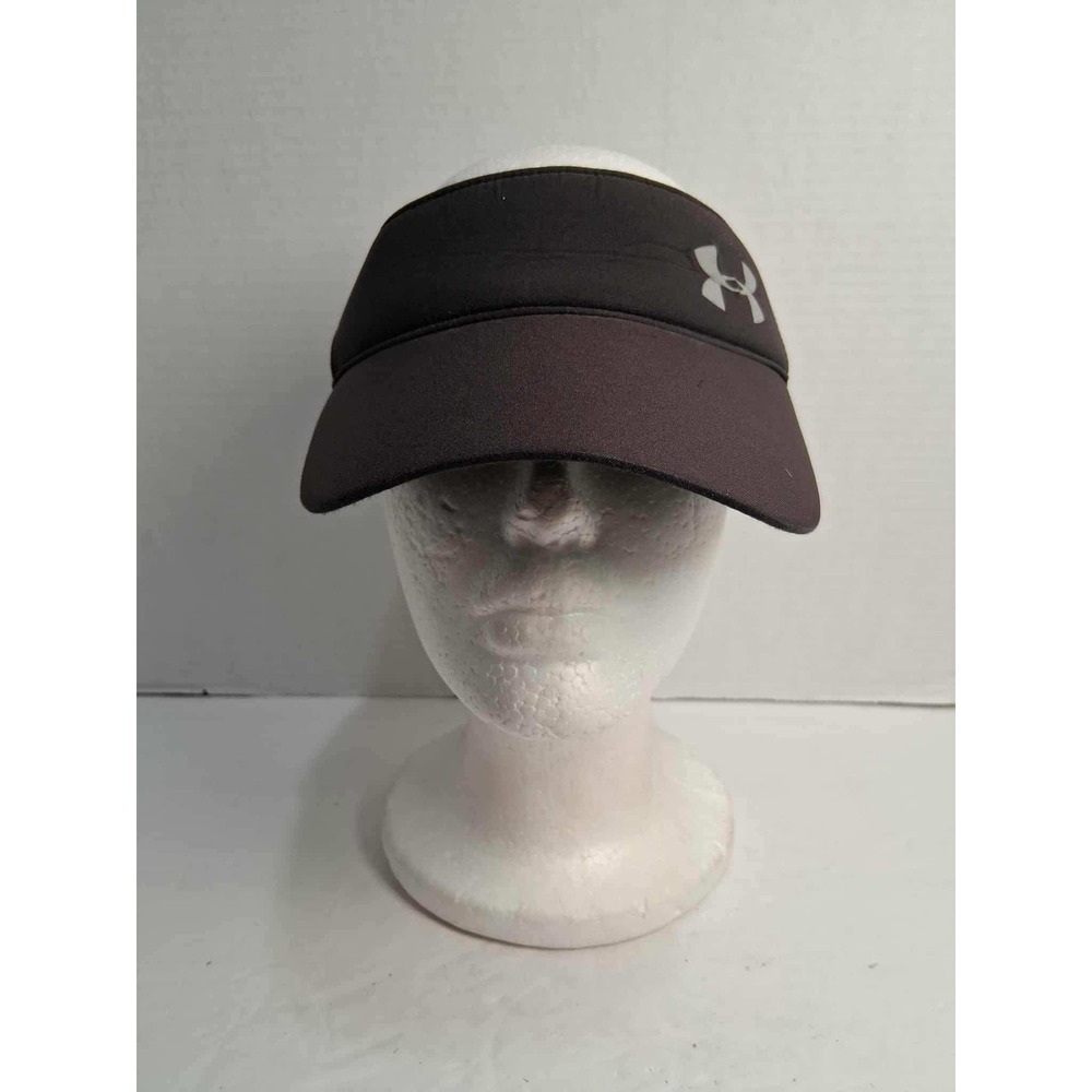Under Armour Womens OSFA Black Polyester Sport Athletic Visor Hat‎ Cap